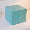 Desktop Storage Box, Multifunctional Square Desk Organizer for Home (Blue)