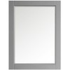 VINNOVA Florence 30" Bathroom Vanity Framed Wall Mirror in Gray