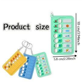 Reminder Board Elderly Chore Chart Keychain, 3Pcs Portable Chore Planner Key Chains Behavior Tracker Creative DIY Task Board,Small Chore Chart Daily Bedtime Checklist With Keychain