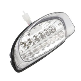 Honda CBR 1100XX Hornet 250/600 LED Light Tail Lamp Turn Signal Number Light for honda Motorcycle Brake Small Clear Smoke Lens External Product (Clear Lens)