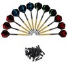 Accmor 12 Pcs Darts Plastic Tip, Soft Tip Darts Set,