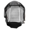 FZJDSD Black Driver & Passenger Side Bottom Leather Replacement Seat