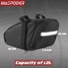 MASPODER Bike Tool Kit, Bike Saddle bag with Bike Pump