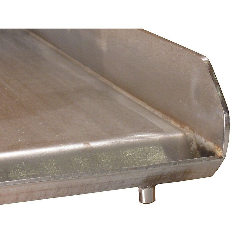 32" x 17" Stainless Steel Comal Flat Top BBQ Cooking