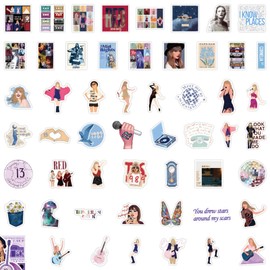 200 Pcs Water Bottle Stickers, Waterproof Pop Singer Decal for Adults, Boys,Women,Girls,Fans, Cute Scrapbook Stickers for Water Bottles Book Laptop Guitar Skateboard Suitcase