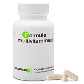Multivitamin Formula 750 mg / 60 Capsules Iron, Magnesium, Zinc, Copper, Chrome, Manganese, Molybdenum, Selenium, Iodine, Calcium, Phosphorus, Vitamins A, B1, B2, B3, B5, B6, B8, B9, B12, C, D3, E
