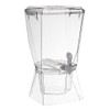 CreativeWare Crown Beverage Dispenser with Base and Name Clip, 3.5