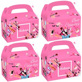 LaVenty SPA PARTY Popcorn Boxes Pajama Party Decoration Boxes Slumber Sleepover Party Favor Bags Boxes Girls Party Supplies