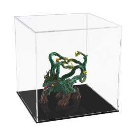 A+ DESIGN Clear Acrylic Display Case Assemble Collectibles Box Alternative Glass Case for Display Action Figures Home Storage & Organizing Toys (7x7x7 inch; 18x18x18 cm)