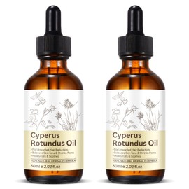 Cyprus Rotundus Oil for Hair Removal 2pcs - Reducing Body Hair Growth | 100% Pure Cyperus Rotundus Essential Oil for Smooth Skin & Hair Removal, 60ml