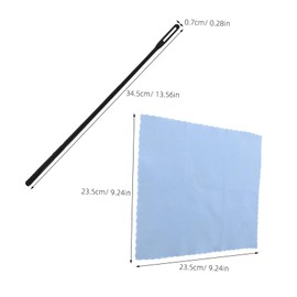 Levemolo 2 Sets Flute Cleaning Kit Flute Cleaning Care Kit Saxophone Clean Kit Recorder Cleaning Kit Trumpet Cleaning Brush Saxophone Cleaning Swab Kit Plastic Cleaning Stick Cloth