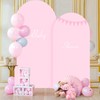 6FT Baby Pink Arch Covers, Spandex Fitted Wedding Arch Stand