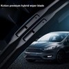 Kction Windshield Wipers Rain Repellent Natural Rubber Blades Stainless Steel