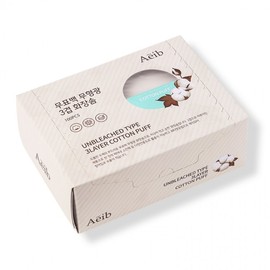 Unbleached, Non-Fluorescent 3-Layer Cotton Pads 100pcs (722069) 5ea