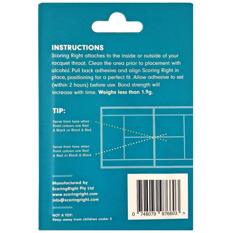 Scoring Right Portable Tennis Racquet and Paddle Scorekeeper – Easily
