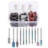 Yakamoz Nail Drill Bits Set, 10Pcs Tungsten Carbide Nail File