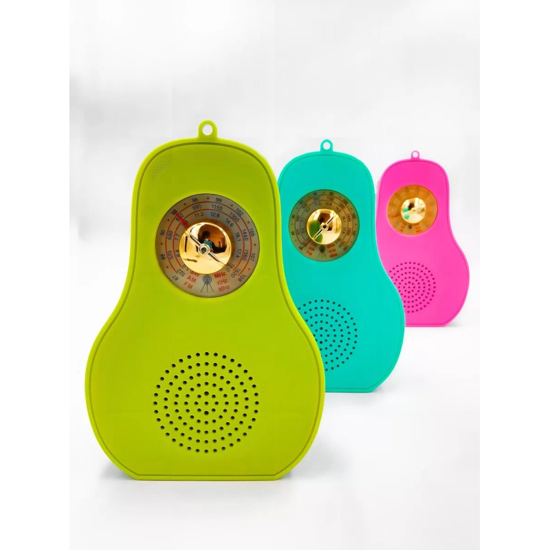 Maíz Bocina Bluetooth/radiofm/am/swusb/tf Card Forma De Aguacate Color Rosa