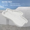 Carrara White Marble Tray, 11"X8" Vanity Decorative Marble Tray
