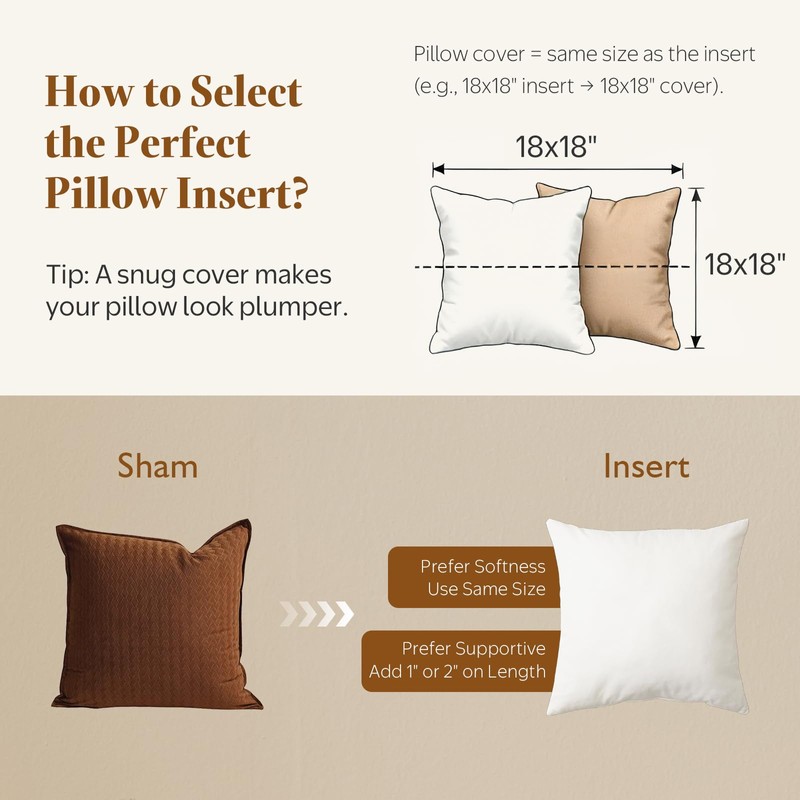 BPC 12x20 Down Feather Lumbar Pillow Inserts Set of 2,