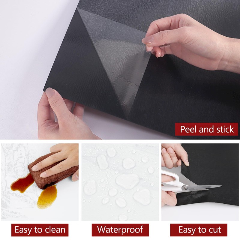 WESTICK 20-Pack White Marble Peel and Stick Floor Tile Bathroom