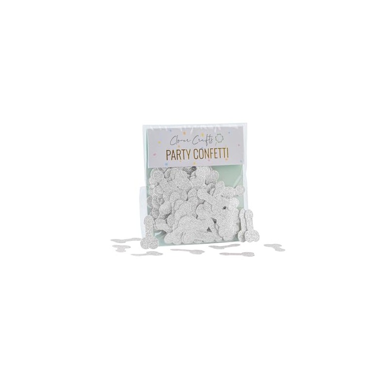50 x Silver Bachelorette Table Confetti | Willy Table Scatter