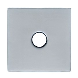 Corla Square 3.5" Shower Arm Flange Large Modern Escutcheon Replacement Plate - Chrome