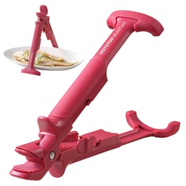 Bowl Gripper Clip, 2-in-1 Bowl Gripper, Kitchen Tongs, Pizza Tongs with Non-Slip Handle, Cooking Tongs for Hot Air Fryer, Kitchen Tongs for Hot Bowls, Plates, Bowls and Pans