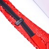 EAJORN Shining Sequins Tie Stage Glitter Paillette Adjustable Zipper Necktie