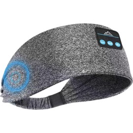 EverPlus Sleep Headphones Elastic Sleeping Headband 10Hrs Bluetooth Music Eye Mask with Soft Cozy Earbuds Comfortable Earphones for Side Sleepers(Elastic One Size Fits Most)