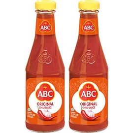 ABC Original Sambal Chili Sauce, Spicy Hot, Indonesian Dipping BBQ, No Preservative, 11.3oz / 335ml (Pack of 2)