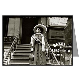 8 5x7 of Suffragette Trixie Friganza Vintage Historic Greeting Cards, Teacher, Actress, Comedian Decending Steps, New York