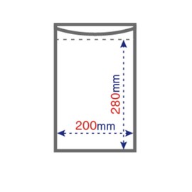 Oldy I-4 Zipper Clear Plastic Bags, Pack of 100, Width 7.9 x Length 11.0 inches (20 x 28 cm), Thickness 0.001 inches (0.04 mm), Writing Field Included