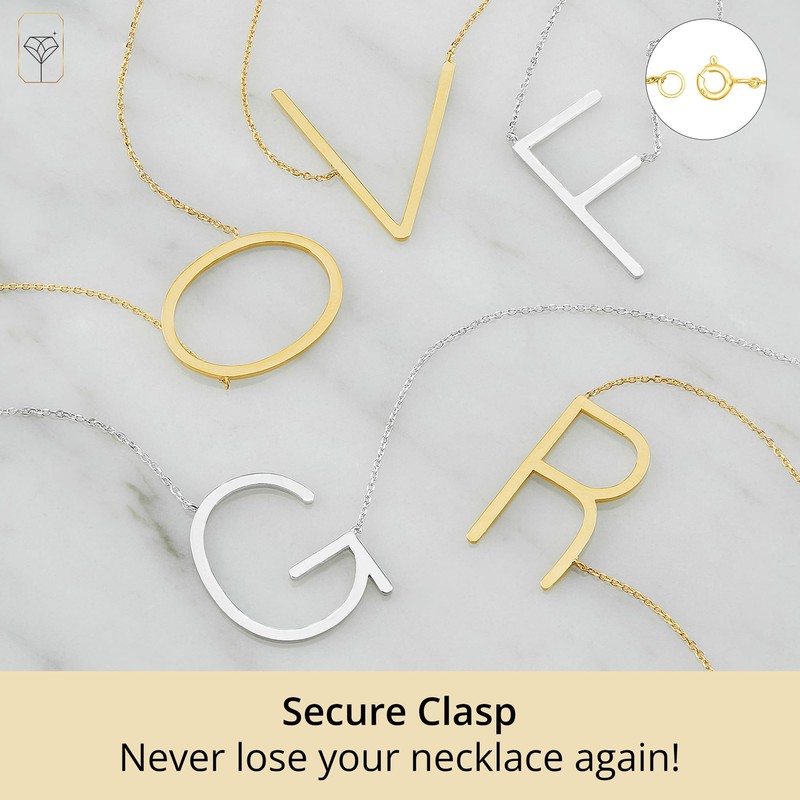 MAX + STONE 14k Gold Plated Sterling Silver Large Sideways