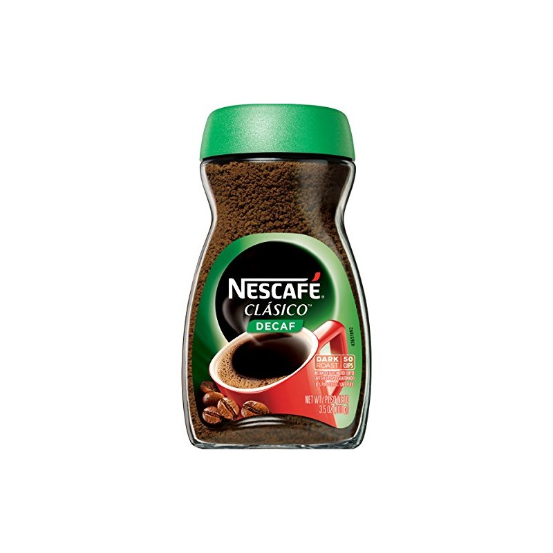 Nescafe Clasico Decaf Instant Coffee, 3.5 oz