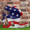 Soldier Silhouette Ornaments Independence Day Garden Art for Lawn Outdoor