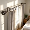 Curtain Rings with Hooks 14 Pack - Rustproof Metal Drapery