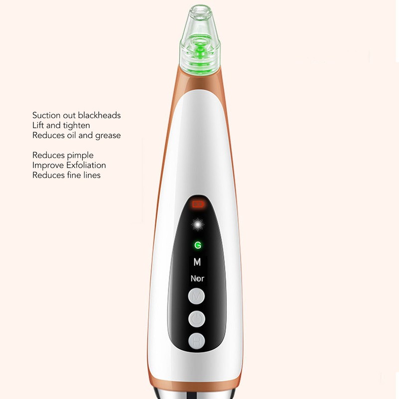 Electric Blackhead Extractor Tool USB Rechargeable Facial Pore Suction Cleaner
