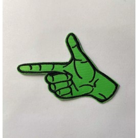 C&D Vis YUNGBLUD - Finger Point Pop Punk Embroidered Iron / Sew on Patch Laser Cut Badge