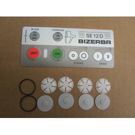 BIZERBA SLICER SE12D DECO FOIL AND BUTTON KIT NEWSTYLE OEM# 60386400402