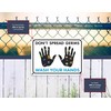Sign Crush 'Don't Spread Germs, Wash Your Hands' Heavy Duty