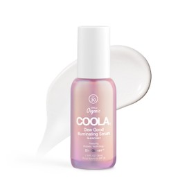 COOLA Organic Dew Good Illuminating Probiotic Serum with SPF 30, Dermatologist Tested Sunscreen with Plant-Derived BlueScreen Digital De-Stress Technology, 1.15 Fl Oz