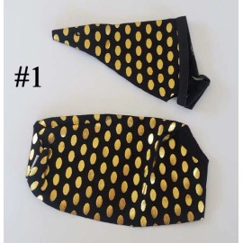 Traditional Model Horse Clothes; Robinhoods and Matching Sheet- Black & Gold