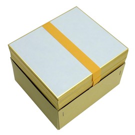 Yomomatsu Anshiki Paper 1/4 Color Paper Business Book 4.8 x 5.4 inches (121 x 136 mm), Pack of 50