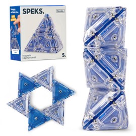 Speks Geode Magnetic Fidget Toy | Sensory Desk Toy for Adults & Teens 14+ | Stress Relief Gift | Pyramid, Cobalt