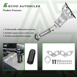 ECHO AUTOMILES Catalytic Converter Compatible with 2012-2018 Ford Focus L4 2.0L Catalytic Convertor High Flow