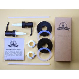 Jarmazing Products Black Mason Jar Soap Dispenser Lids - Two Pack – Made from Rust Proof Stainless Steel