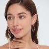 Gelanmeng Chunky Hoop Earrings for Women - 14k Gold Plated