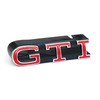 Volkswagen 1S0853679CKRR Lettering GTI Radiator Grille Emblem Logo Sign, Chrome/Red