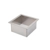 AEGIFT Drop-in Trash Chute - 304 Stainless Steel Square Built-in