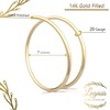Tiny Gold Spiral Nose Ring - Snug Double Hoop Nose